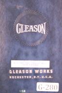 Gleason-Gleason Operators Instruct No 12 Two Tool Bevel Gear Rougher Manual Year (1942)-#12-No. 12-01